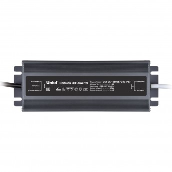 Блок питания ультратонкий UNIEL UET-VAF-060B67 24V IP67 Блок питания ультратонкий UNIEL UET-VAF-060B67 24V IP67