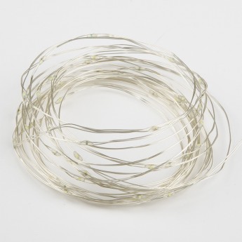 Гирлянда светодиодная UNIEL ICE BLUE ULD-S0500-050/SCB/2AA "Роса" на батарейках IP20 5м 50 светодиодов, голубой свет провод медный Гирлянда светодиодная UNIEL ICE BLUE ULD-S0500-050/SCB/2AA "Роса" на батарейках IP20 5м 50 светодиодов, голубой свет провод медный