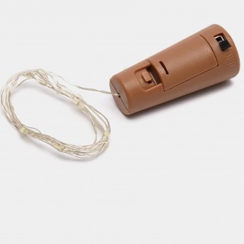 Гирлянда светодиодная UNIEL ULD-S0200-020/SСR/3LR «Роса» с пробкой на батарейках IP20 2м 20 светодиодов, белый свет, провод медный Гирлянда светодиодная UNIEL ULD-S0200-020/SСR/3LR «Роса» с пробкой на батарейках IP20 2м 20 светодиодов, белый свет, провод медный