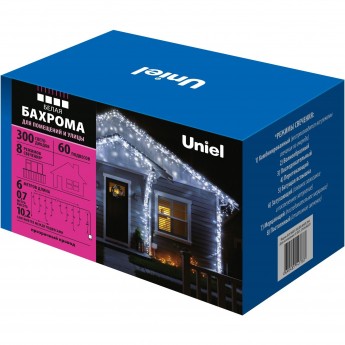 Гирлянда UNIEL ULD-B6007-300/DTA WHITE IP44 Гирлянда UNIEL ULD-B6007-300/DTA WHITE IP44