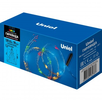 Гирлянда UNIEL ULD-E0120-120/STA MULTI IP44 Гирлянда UNIEL ULD-E0120-120/STA MULTI IP44