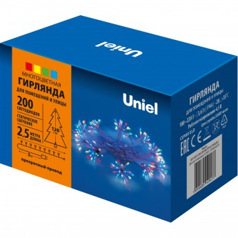 Гирлянда UNIEL ULD-S0250-200/STA MULTI IP44 STARBURST Гирлянда UNIEL ULD-S0250-200/STA MULTI IP44 STARBURST