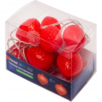 Гирлянда UNIEL ULD-S0400-010/STB/2AA RED IP20 STRAWBERRY Гирлянда UNIEL ULD-S0400-010/STB/2AA RED IP20 STRAWBERRY