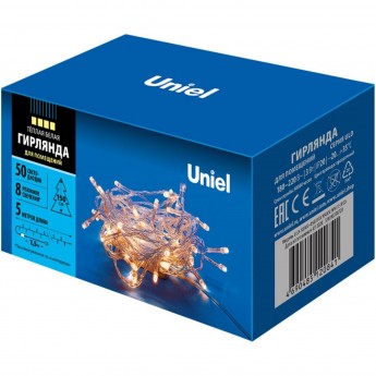 Гирлянда UNIEL ULD-S0500-050/DTA WARM WHITE IP20 Гирлянда UNIEL ULD-S0500-050/DTA WARM WHITE IP20