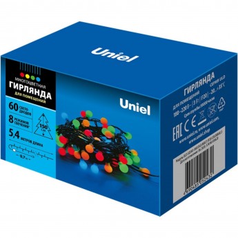 Гирлянда UNIEL ULD-S0540-060/DGA MULTI IP20 COLORBALLS Гирлянда UNIEL ULD-S0540-060/DGA MULTI IP20 COLORBALLS