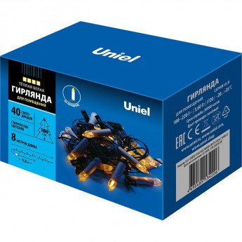 Гирлянда UNIEL ULD-S0800-040/SGA WARM WHITE IP20 CANDLES Гирлянда UNIEL ULD-S0800-040/SGA WARM WHITE IP20 CANDLES