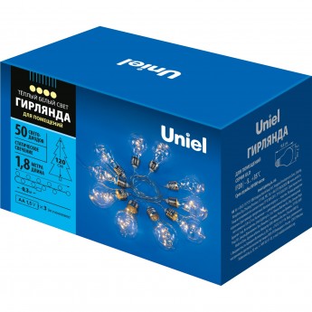 Гирлянда UNIEL ULD-S1800-050/STB/3AA WARM WHITE IP20 RETRO BULBS-1 Гирлянда UNIEL ULD-S1800-050/STB/3AA WARM WHITE IP20 RETRO BULBS-1