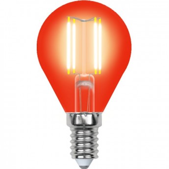 Лампа светодиодная UNIEL LED-G45-5W/RED/E14 GLA02RD картон Лампа светодиодная UNIEL LED-G45-5W/RED/E14 GLA02RD картон