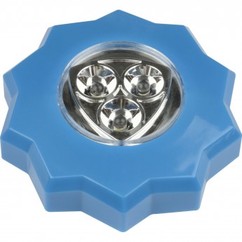 Светильник-ночник пушлайт UNIEL DTL-357 звезда/Blue/3LED/3АAA, синий Светильник-ночник пушлайт UNIEL DTL-357 звезда/Blue/3LED/3АAA, синий