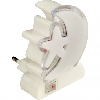 Светильник ночник UNIEL DTL-301-Месяц со звездочкой/RGB/4LED/0,5W Светильник ночник UNIEL DTL-301-Месяц со звездочкой/RGB/4LED/0,5W