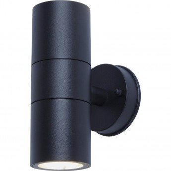 Светильник уличный UNIEL UUL-S22D-2x35W/GU10 IP65 BLACK под две лампы GU10 накладной черный Светильник уличный UNIEL UUL-S22D-2x35W/GU10 IP65 BLACK под две лампы GU10 накладной черный