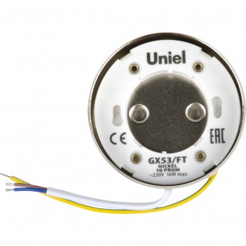 Светильник UNIEL GX53/FT NICKEL 10 PROM Светильник UNIEL GX53/FT NICKEL 10 PROM