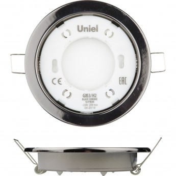 Светильник UNIEL GX53/H2 BLACK CHROME 10 PROM Светильник UNIEL GX53/H2 BLACK CHROME 10 PROM