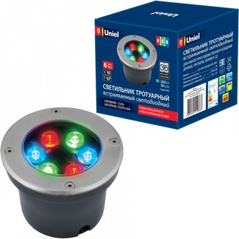 Светильник UNIEL ULU-B11A-6W/RGB IP67 GREY Светильник UNIEL ULU-B11A-6W/RGB IP67 GREY
