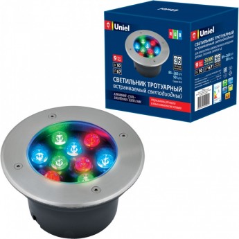 Светильник UNIEL ULU-B12A-9W/RGB IP67 GREY Светильник UNIEL ULU-B12A-9W/RGB IP67 GREY