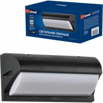 Светильник UNIEL UUL-S07A 60W/E27 IP54 BLACK Светильник UNIEL UUL-S07A 60W/E27 IP54 BLACK