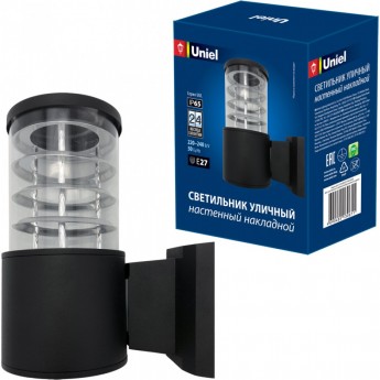 Светильник UNIEL UUL-S11A 60W/E27 IP65 BLACK Светильник UNIEL UUL-S11A 60W/E27 IP65 BLACK