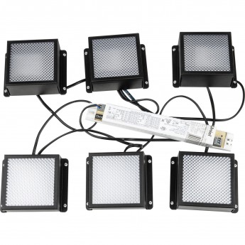 Светильники светодиодные UNIEL ULP-0808 42W/4000К IP40 GRILYATO BLACK KIT06, комплект из 6шт Светильники светодиодные UNIEL ULP-0808 42W/4000К IP40 GRILYATO BLACK KIT06, комплект из 6шт