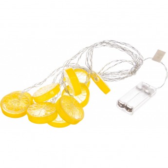 Светодиодная гирлянда на батарейках UNIEL ULD-S0400-010/STB/2AA WARM WHITE IP20 LEMON Светодиодная гирлянда на батарейках UNIEL ULD-S0400-010/STB/2AA WARM WHITE IP20 LEMON