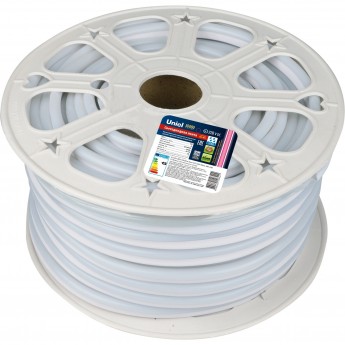 Светодиодная лента UNIEL ULS-N21-2835-120LED/m-8mm-IP67-220V-8W/m-50M-PINK бобина Светодиодная лента UNIEL ULS-N21-2835-120LED/m-8mm-IP67-220V-8W/m-50M-PINK бобина