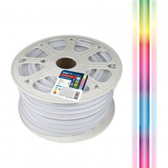 Светодиодная лента UNIEL ULS-N22-5050-80LED/m-8mm-IP67-220V-10W/m-50M-RGB бобина Светодиодная лента UNIEL ULS-N22-5050-80LED/m-8mm-IP67-220V-10W/m-50M-RGB бобина