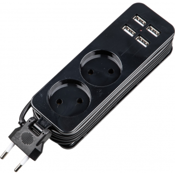 Удлинитель UNIEL TRAVEL S-CT2-1,5U BLACK Удлинитель UNIEL TRAVEL S-CT2-1,5U BLACK